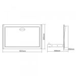 Пеленальный стол нерж. сталь/ полиэтилен NOFER 09200.2.S матовый