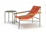 Кресло лаунж металлическое Scab Design Dress Code Glam Outdoor, оливковый, красный