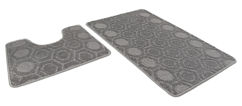 Набор ковриков АКТИВ icarpet 50*80+50*40 002 пепельный