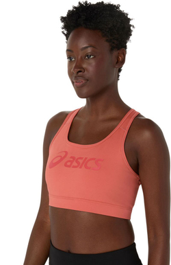 Теннисный бюстгальтер Asics Essential Logo Padless - dark pink clay