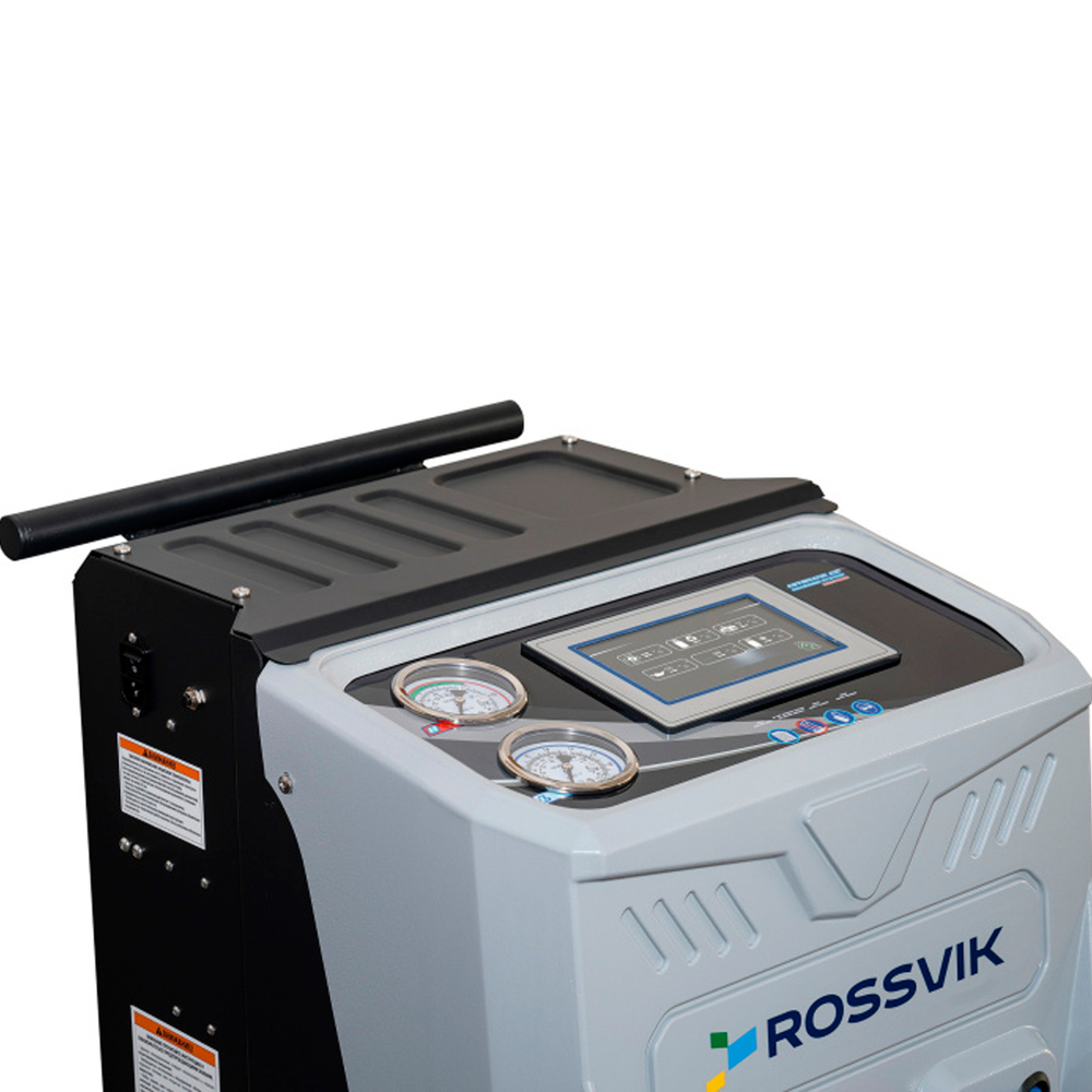 Установка для обслуживания кондиционеров ROSSVIK АС2000. 7" Сенсорный дисплей, автомат + база данных