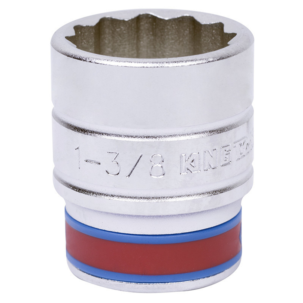 KING TONY (633044S) Головка торцевая стандартная двенадцатигранная 3/4", дюймовая 1-3/8"