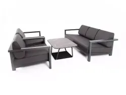 "Гранада" лаунж-зона из алюминия со столиком из HPL