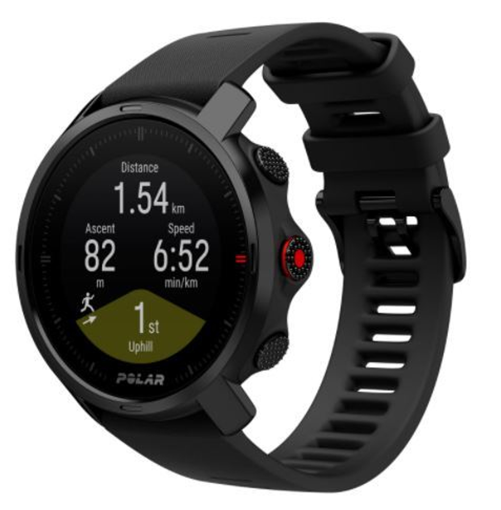 Мультиспортивные часы пульсометры Polar Grit X Black M-L