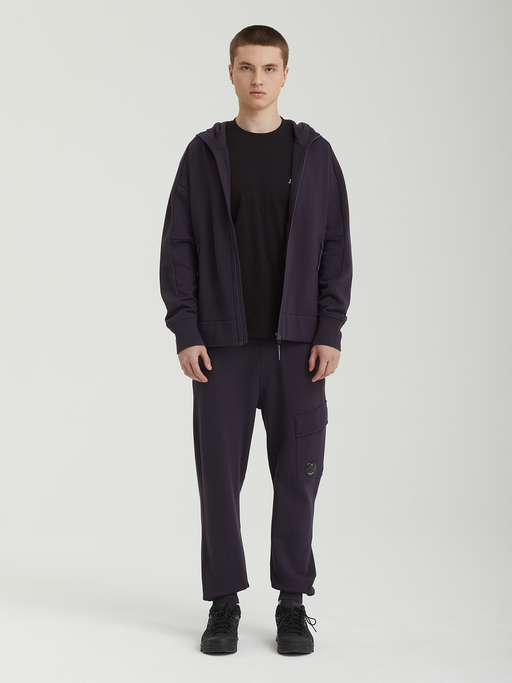 Мужские Брюки In Diagonal Raised Fleece
