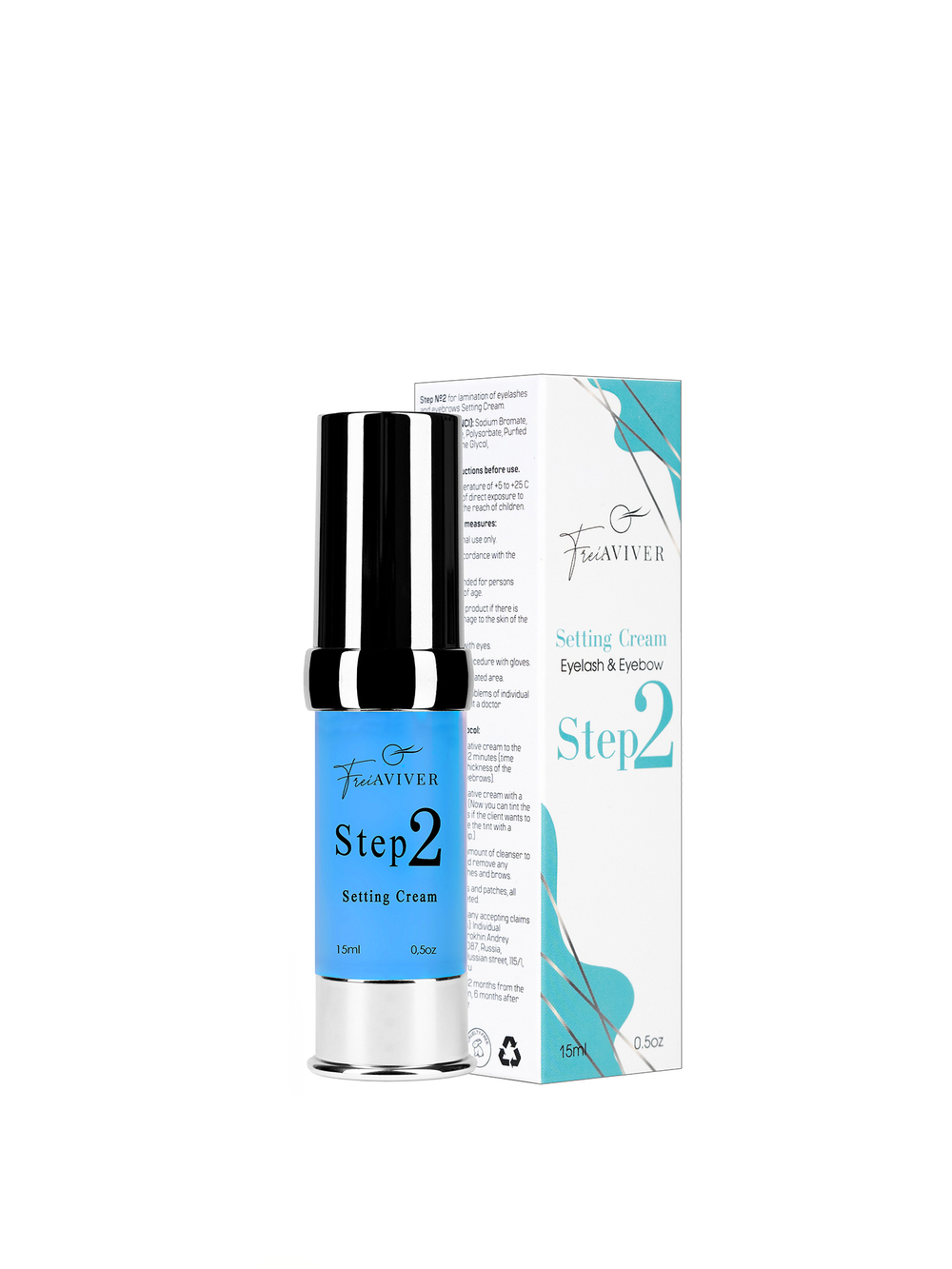 FreiAVIVER Состав №2 для ламинирования ресниц и бровей Setting Cream, 15ml (шаг 2)