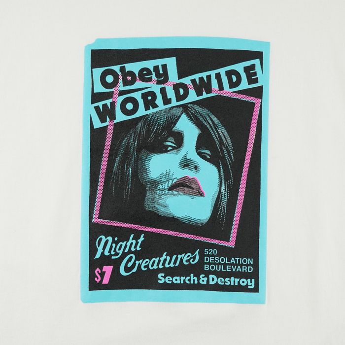 Футболка мужская Obey Nigth Creatures артикул:163002717 - купить в магазине Дайс