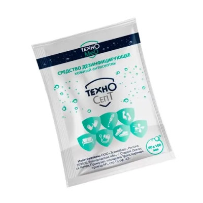 ТехноСепт салфетки антисептические 60х100 мм саше 500 шт