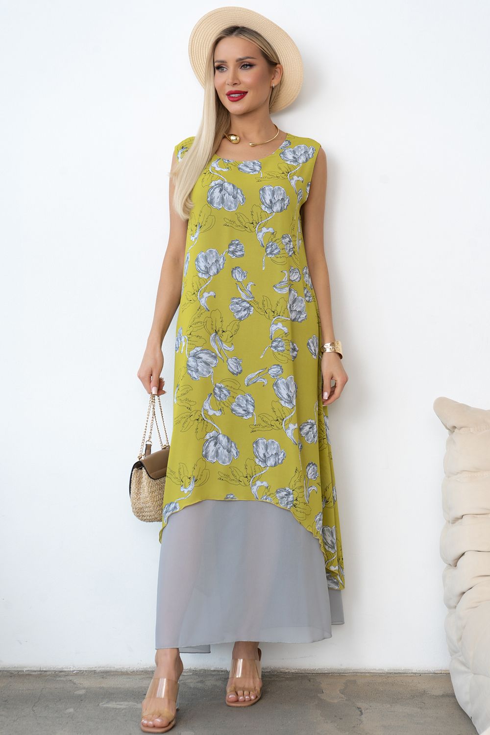 Платье Велла (лайм) Р11-1171/6 Nikol