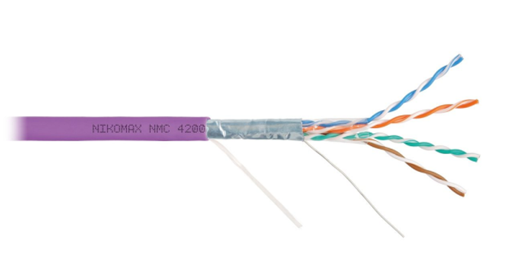 Кабель витая пара F/UTP 5e кат. 4 пары NikoMax NMC 4200C-VL