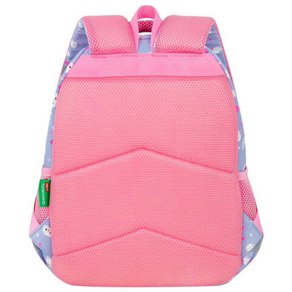 Рюкзак BRAUBERG KIDS SET, с пеналом в комплекте, 2 отделения, "Rainbow clouds", 37x28x16 см, 272100