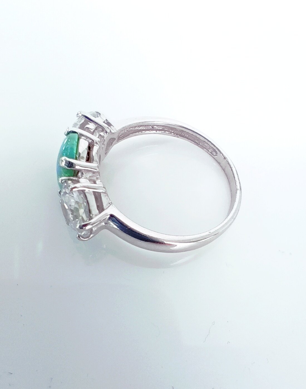 Кольцо Эстерелла, серебро 925 проба, опал синтетический, фианит/Ф