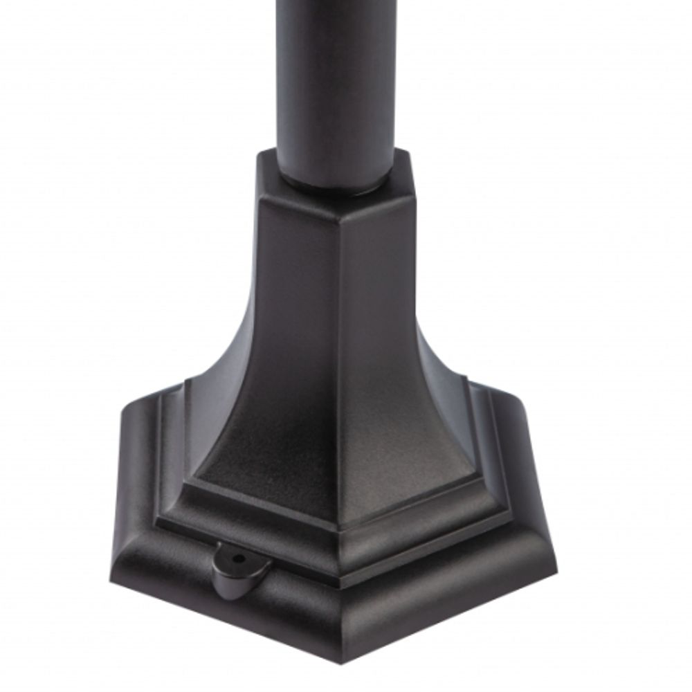 Садово-парковый светильник ЭРА «Валенсия 4» НТУ 07-60-002 черный 4-гранный напольный IP44 Е27 max 60Вт | Садово-парковые светильники