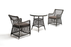 "Эспрессо–80 L" обеденная группа плетеная, цвет графит
