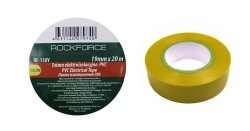 Лента изоляционная ПВХ 19мм x 20м (желтая) RockForce##Rock FORCE RF-130Y