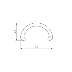 Экран ARH-ROUND-D8-2000 Round Opal (Arlight, Пластик) 036326