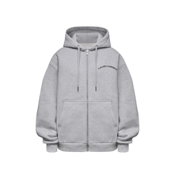 Худи Called a Garment Stamp Heavy Cotton Zip Hoodie "Grey Melange"