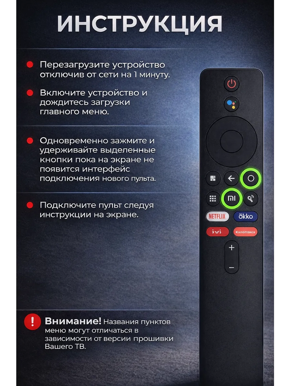 Пульт ДУ для телевизора Xiaomi, Huayu BT-MIRU01 с голосовой функцией и батарейками в комплекте Универсальный пульт для XIAOMI TV и Tv box  Xiaomi  с голосовым управлением PDUHBT097