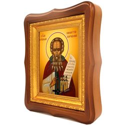 Пафнутий Боровский преподобный игумен. Икона на холсте.