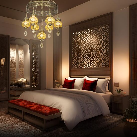 CL419165 Каир Мозаика Янтарь Люстра