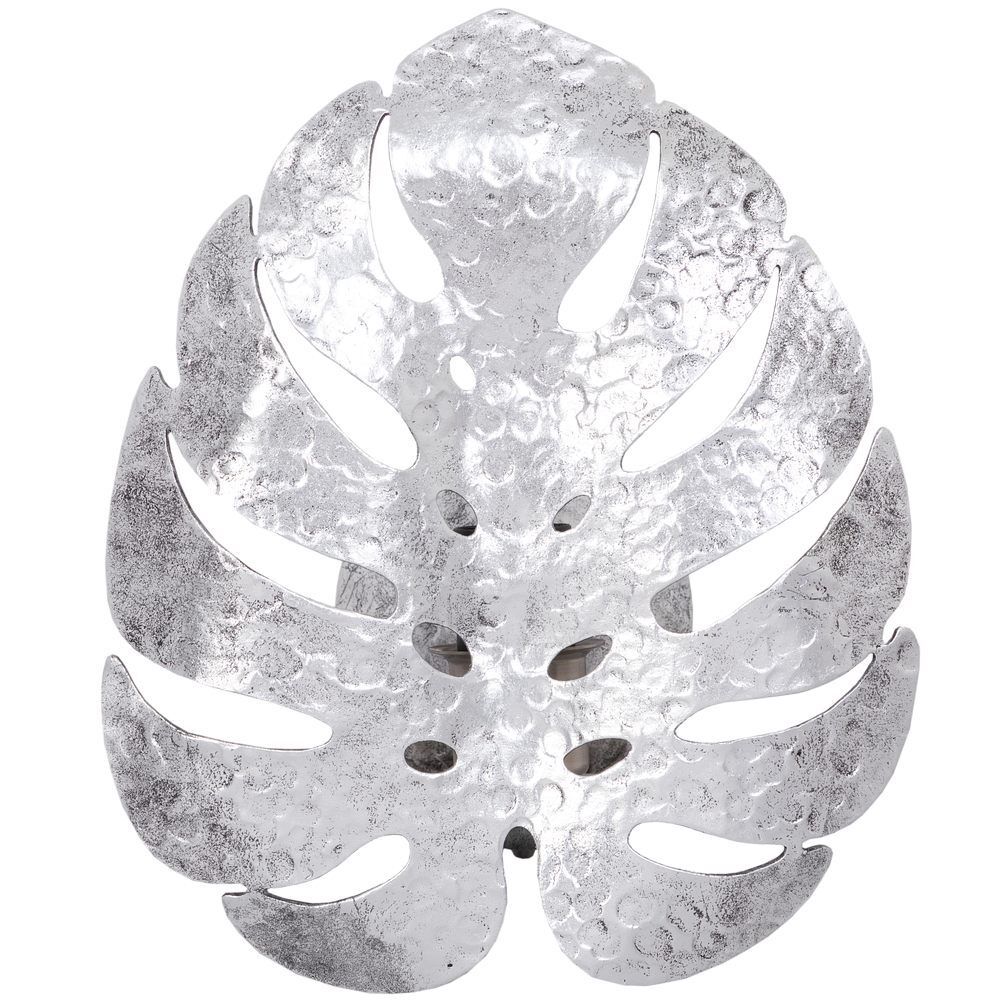 Бра настенный светильник Monstera Deliciosa (Монстера) Античное серебро