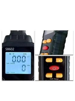 Детектор электромагнитного излучения 3-в-1 S8602: дозиметр для измерения электрического поля, магнитного поля и температуры