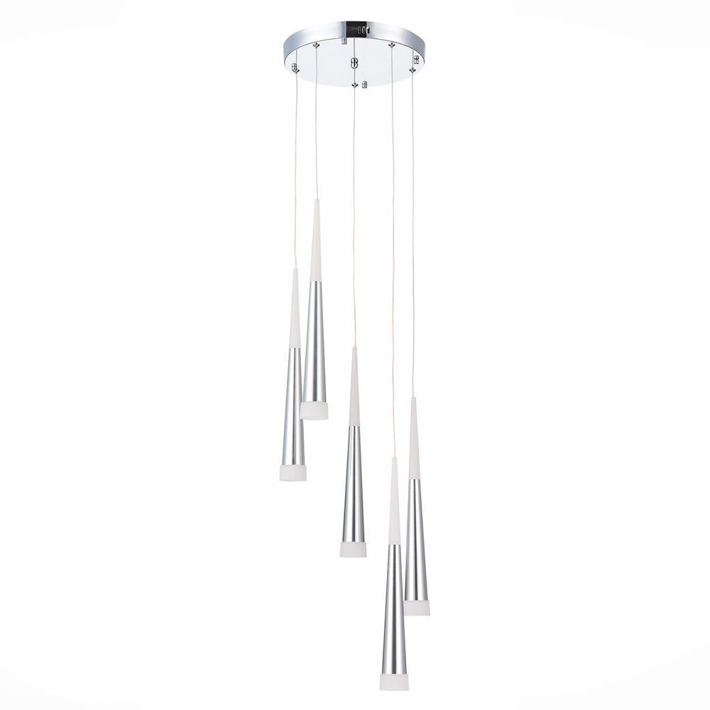 *SLE200113-05 Светильник подвесной Хром/Хром, Белый LED 5*7W 4000K