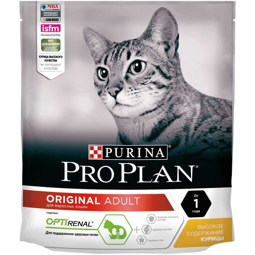 Сухой корм Pro Plan Adult  для взрослых кошек, курица, 400 г