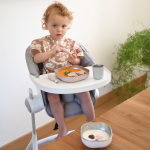 Набор детской посуды из нержавеющей стали BEABA розовый