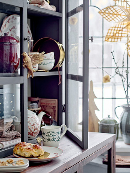Блюдо сервировочное Bloomingville Beth, круглое, каменная керамика, 30,5 см, красное