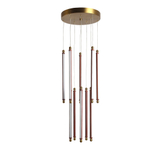 Уценка SL6225.303.10 Светильник подвесной ST-Luce Латунь/Терракотовый, Белый LED 10*6,5W 3000K BRICK