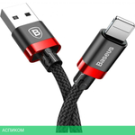 Кабель Baseus Cafule 0.5m Red/Black (CALKLF-A19)