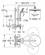Душевая система Grohe Euphoria 260 27475002 хром