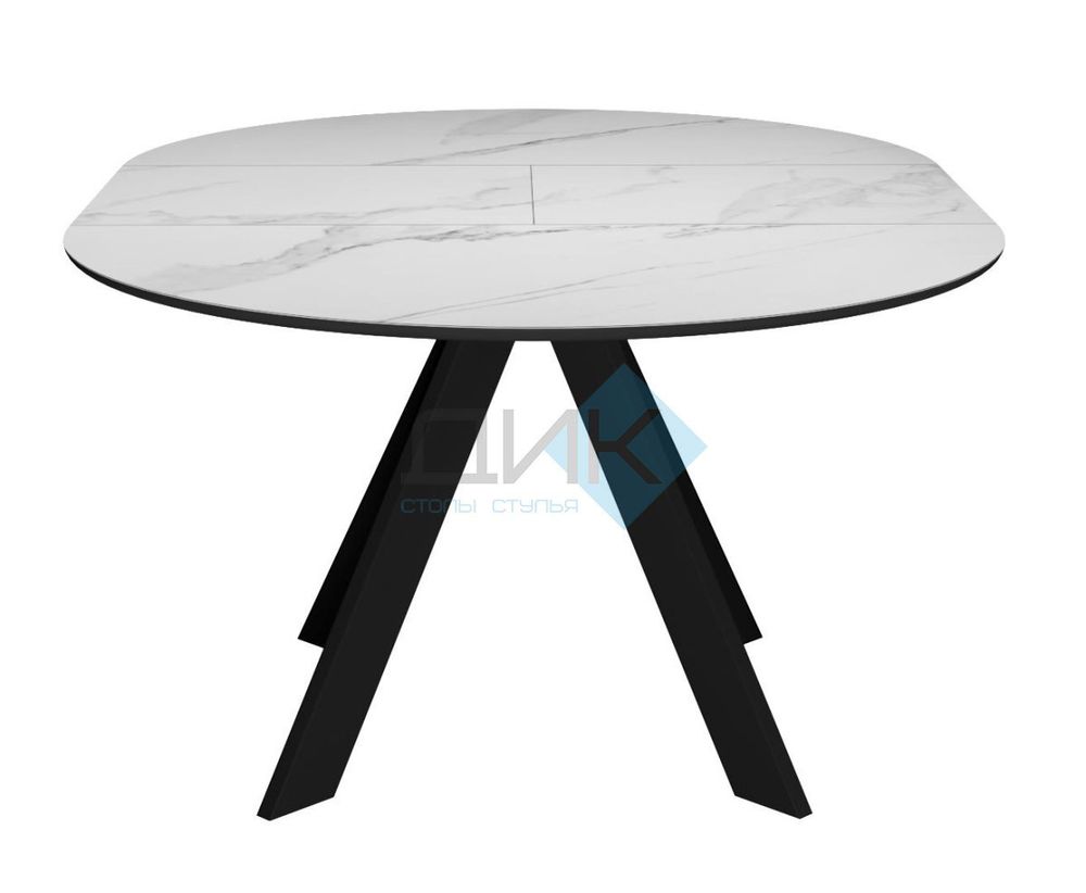 Стол DikLine SKC110 d1100 подстолье чёрное/опоры чёрные