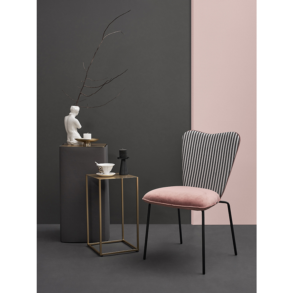 Стул pompadour, велюр, пыльная роза