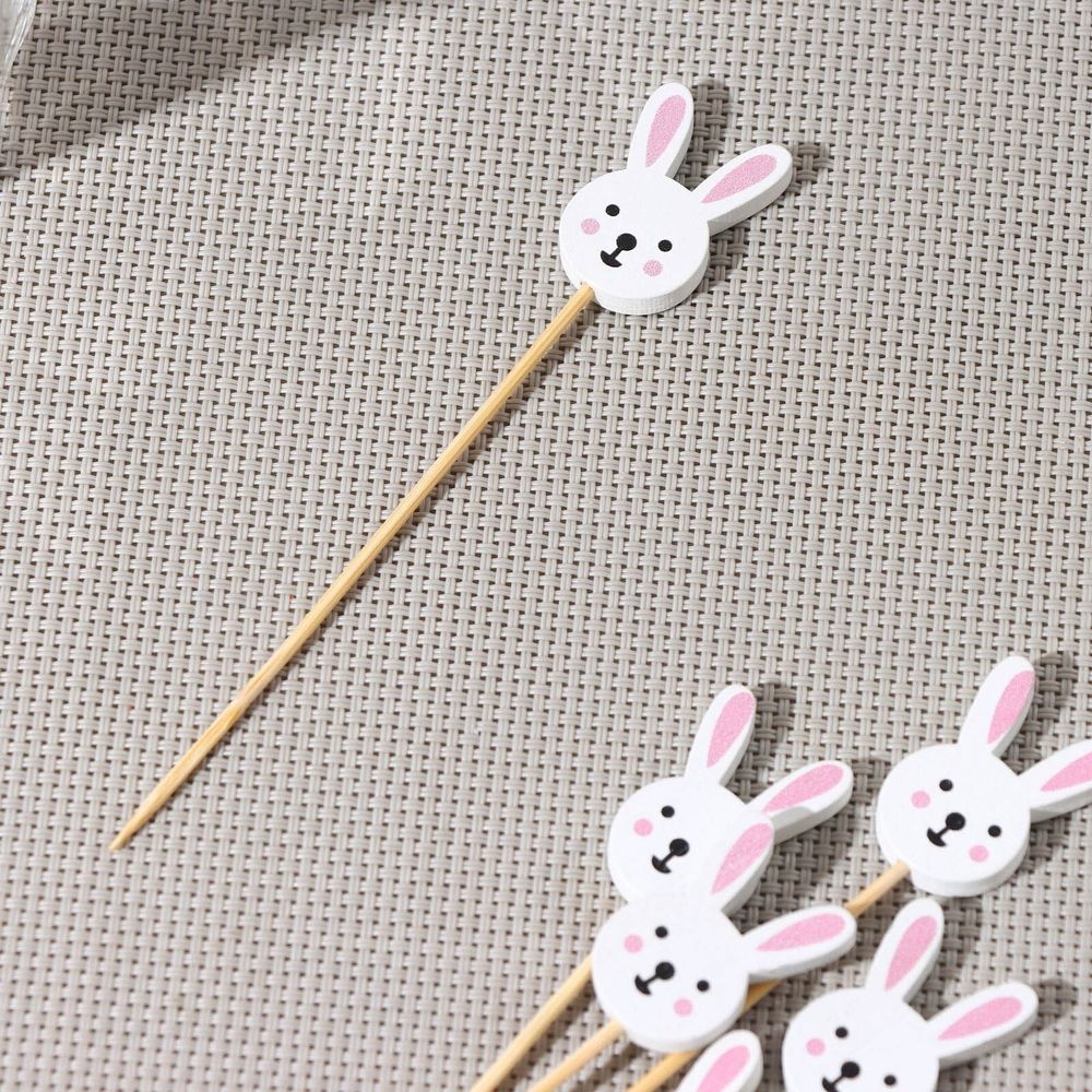 Шпажки &quot;Пасхальные зайчики&quot;, 12 см, набор 12 шт