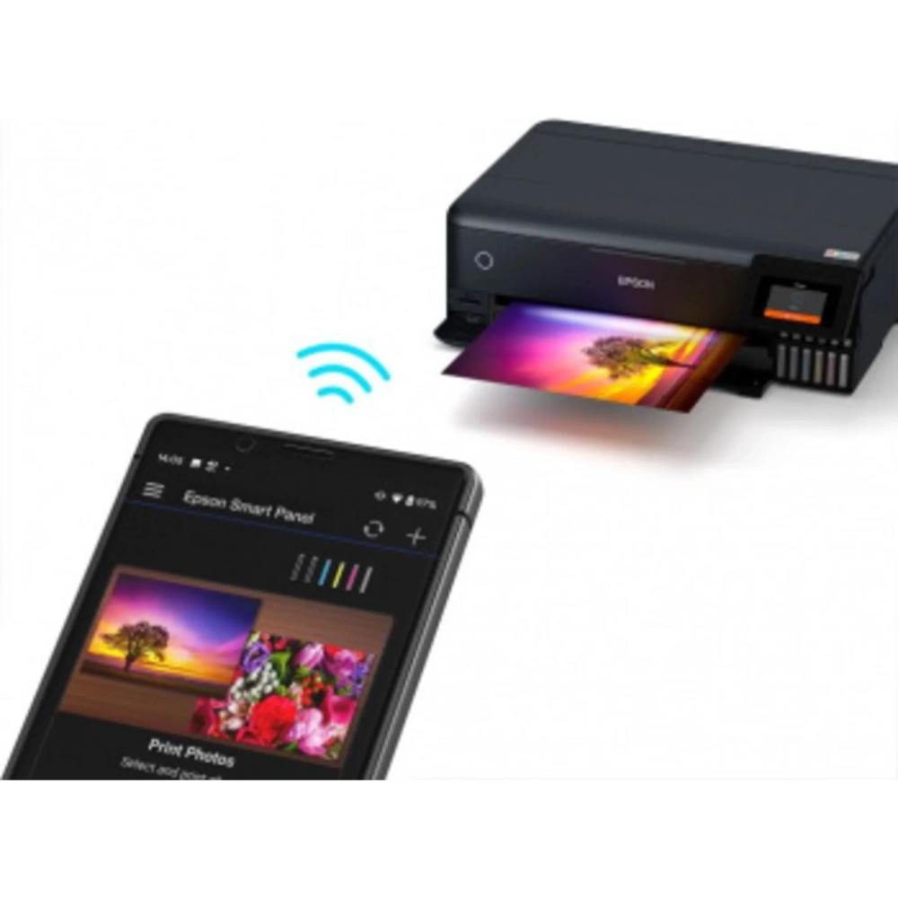 МФУ струйный Epson L8180 (C11CJ21403/402/504/502) A3 Net WiFi черный