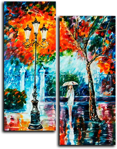 Модульная картина "Дождь"