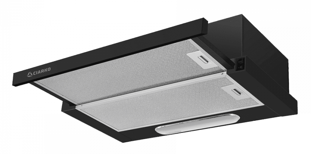 Вытяжка встраиваемая CIARKO Szuflada SL-S-II 50 Srebrny 610 м/3 2-мотор чёрн
