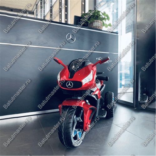Детский электромотоцикл "Mercedes" красный