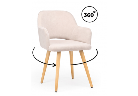 Стул деревянный Woodville Эолин 360 латте (glory 10), светлое дерево