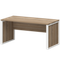 Стол руководителя НТМ-160 Дуб сафари/Белый 1600x800x750 Аргентум-М