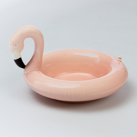 Блюдо сервировочное Doiy, Floatie Flamingo, 11х16х18 см