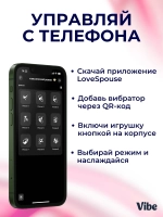 Носимый вибратор для клитора, каплевидный, розовый