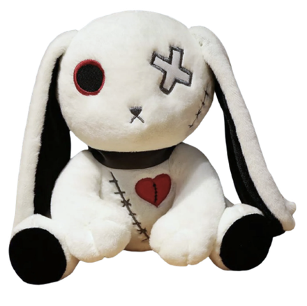 Мягкая игрушка Готический заяц белый