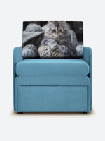 Кресло-кровать "Миник" с подлокотниками, купон Котенок в клубках