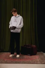 Худи Called a Garment Art Department Cotton серый