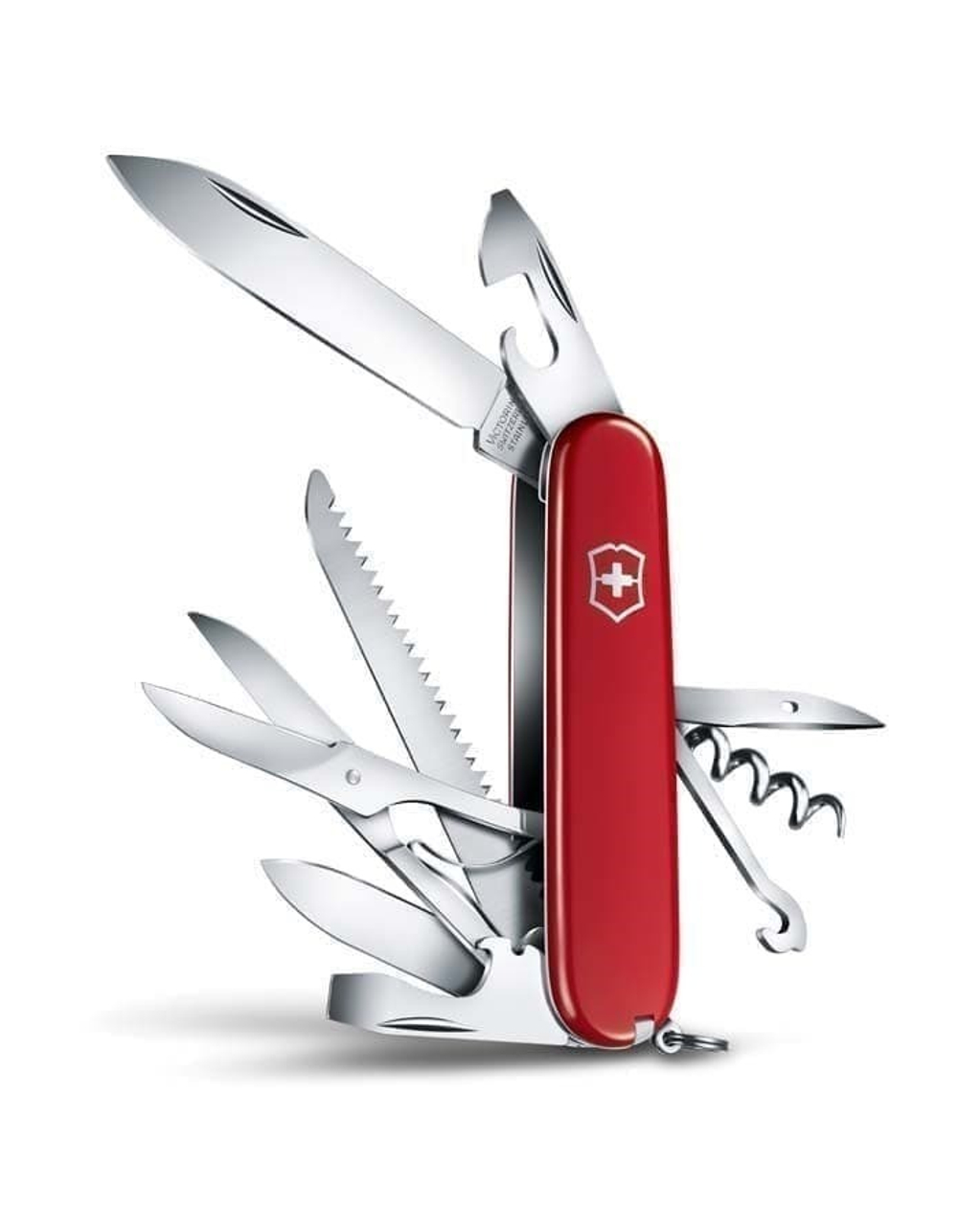 Нож перочинный VICTORINOX Huntsman, 91 мм, 15 функций, красный (1.3713)