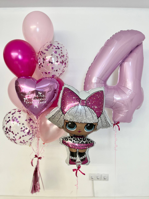 Воздушные шары кукла ЛОЛ LOL №3771