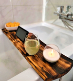 Полка столик (подставка) для ванной из 100% цельного кедра